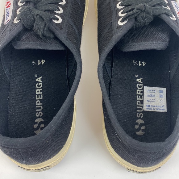 Superga Mens Sneakers Black Size 8.5 - Picture 8 of 16